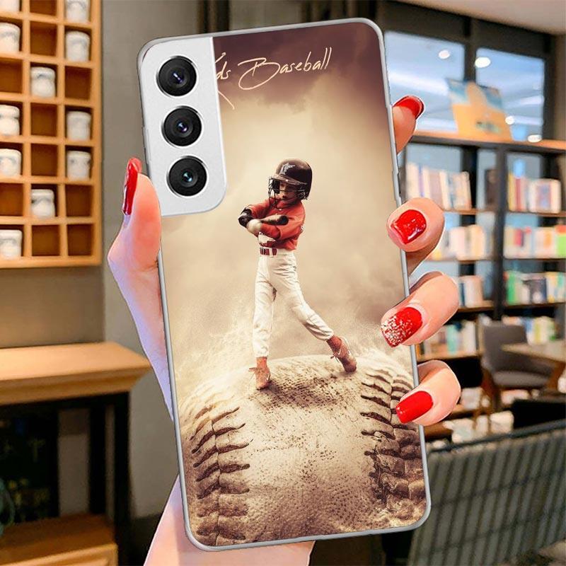 Baseball Sport Cover Phone Case For Samsung Galaxy S26 S25 Edge S24 Ultra S23 S22 Plus S21 S20 FE Soft Fundas Shell Galaxy S25 S