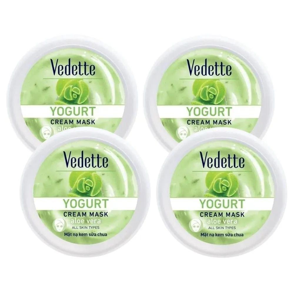 Vietnam Vedette Aloe Vera Yogurt Cream Mask 120ml x 4 packs