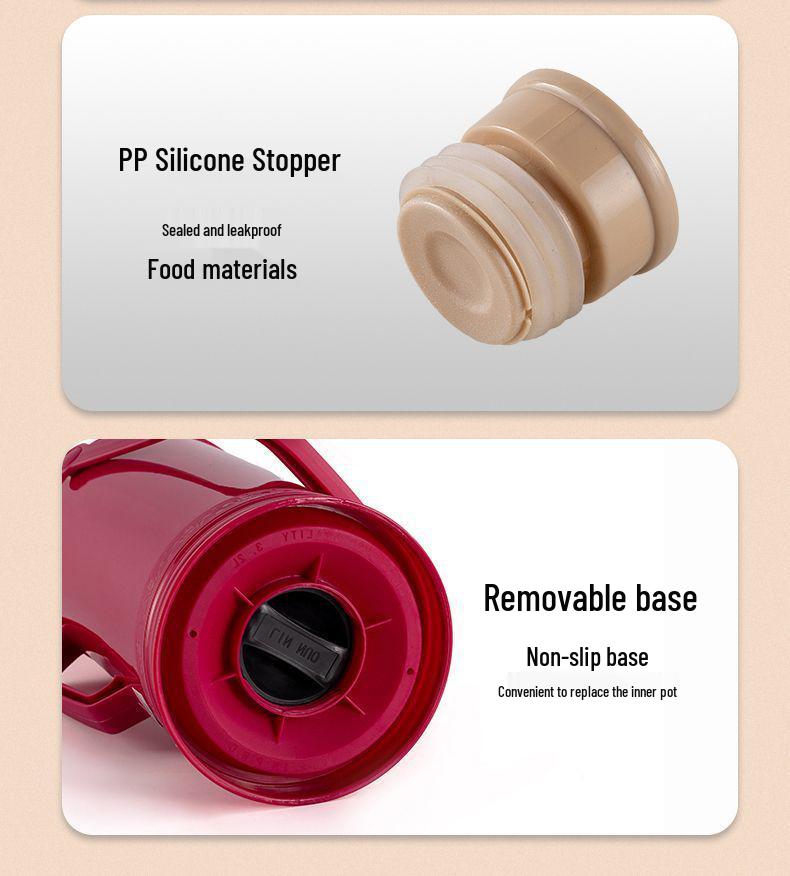 3.2L Vintage-Style Thermos Flask with Glass Liner for Dorms and Homes - Large Capacity Insulated Water Bottle