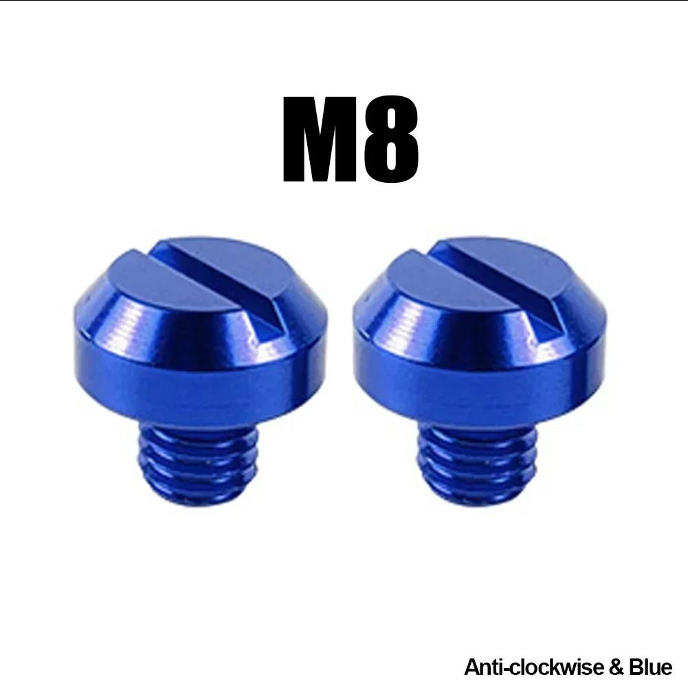 2 Pcs Motorcycle CNC Aluminum M10 X 1.25 Rear View Mirror Hole Plugs Screws Rearview Mirror Holder Anti-Rust