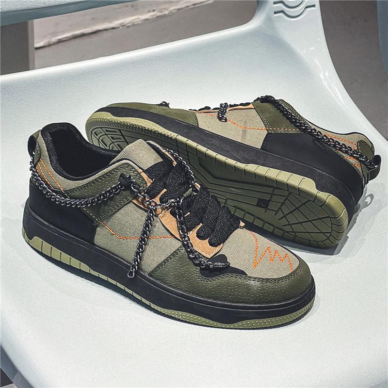 Fashion Canvas Men's Shoes, Autumn and Winter 2024, New Trend Sports and Leisure Board Shoes, Versatile and Trendy Shoes for Teenagers