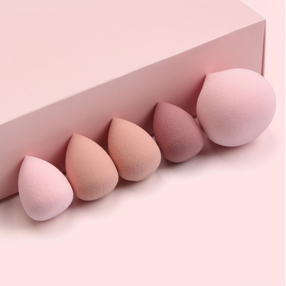 Extra Soft Mochi Puff - Cotton Candy Texture Blender for Liquid/Mineral Makeup, Bouncy Peach Sponge Dry & Wet Use