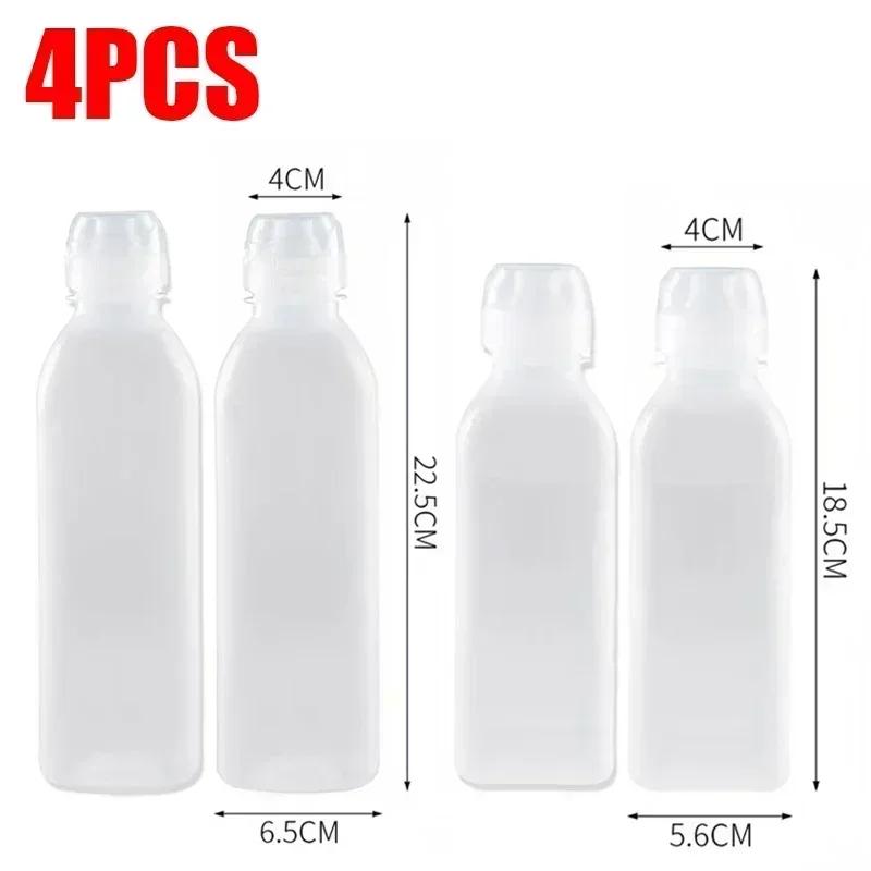 Kitchen Oil Bottle Plastic Seasoning Squeeze Bottle Dispenser for Salad BBQ Sauce Condiment Containers Cooking Tool