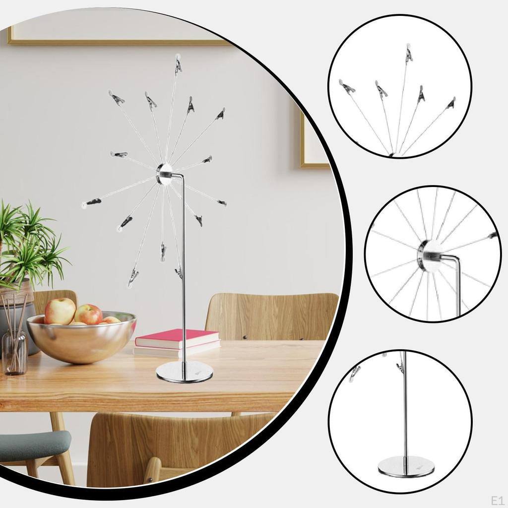Desktop Photo Holder with Clips Postcard Gift Table Display Creative Kitchens Home Holiday Stable