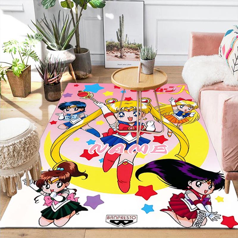 Custom 1Pc Sailor Moon Power Rug Office Carpet Indoor Outdoor Entrance Doormat Nonslip Soft And Comfortable Living Room D2915248
