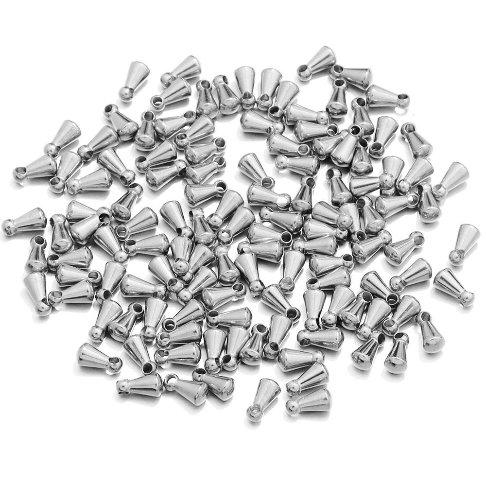 20pcs Stainless Steel Extend Tail Chain Charms Tag Gold Steel Color Multi-style Pendant for DIY Necklace Bracelet Jewelry Making