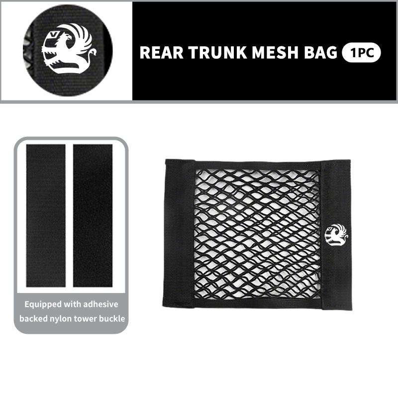 Car Seat Back Organizer Trunk Net Mesh Pocket Net Magic Sticker For Vauxhall Tigra Corsa VXR Astra D G J H Zafira Vectra