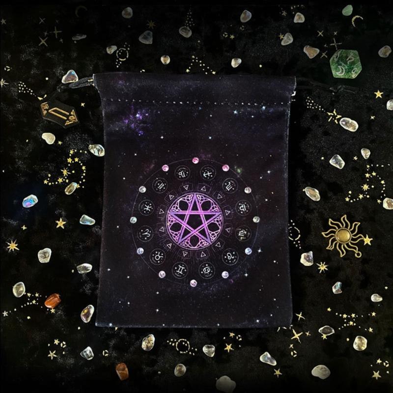 Astrology Tarot Table Altar Cloth Metaphysical Board Game Mat Pendulums Divinations Altar Tablecloth Board Game Card Pad