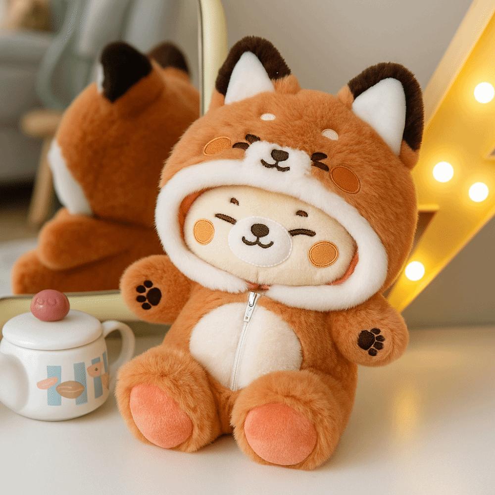 Cute Outfit 20cm Baby Clothes Fox Bunny Animal Onesie Doll Clothing Doll Costume