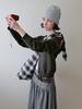 Voor Vintage Check Knot Shoulder & Crossbody Bag_Black & White