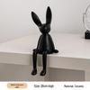 High-End Cartoon Long-Eared Rabbit Ornament for Luxury Decor