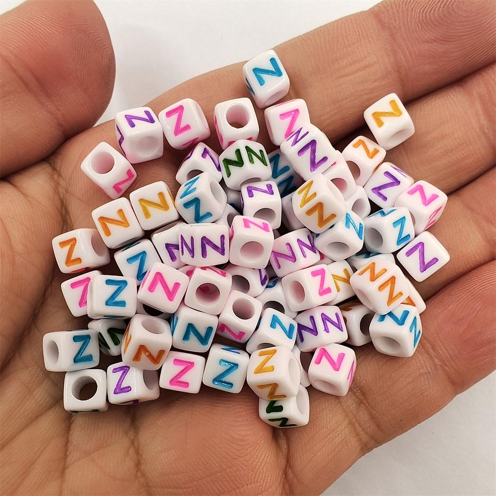 100 ks/šarže akrylové korálky dopisní korálky hledání šperků pro DIY náhrdelník náramek 6mm velkoobchod s módou vysoce kvalitní nové