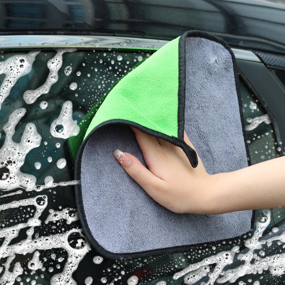 Microfiber Car Cleaning Towels Super Absorbent Thicken Soft Drying Cloth Household Auto Body Washing Towels Double Drying Cloth