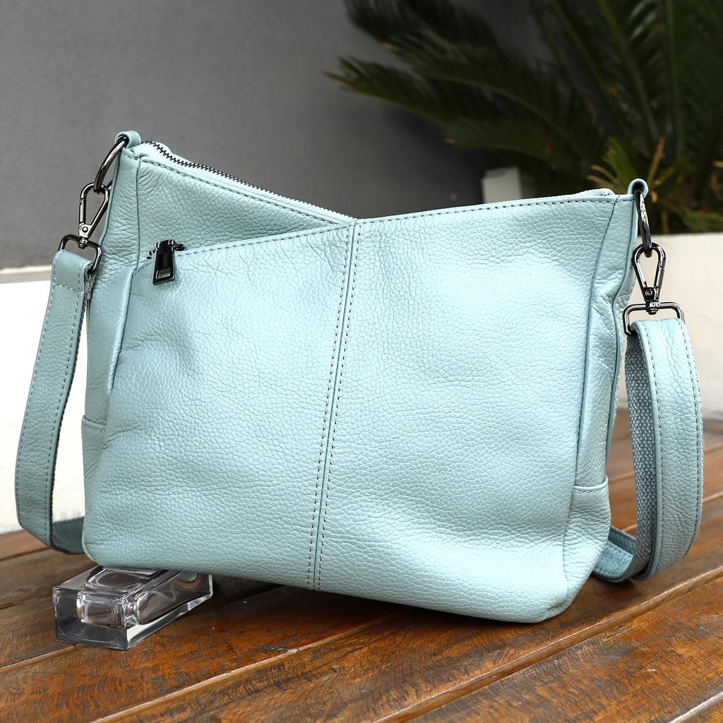 2026 New Women's Genuine Soft Cow Leather Crossbody & Cvertible Shoulder Bag - Spacious & Effortless Quality Bag for Commuting