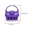 Silikonowa Szczotka do Szamponu z Dozownikiem Oleju, Głowica Masująca z Rączką, Szczotka do Włosów, Masażer Skóry Głowy, Szczotka do Skóry Głowy