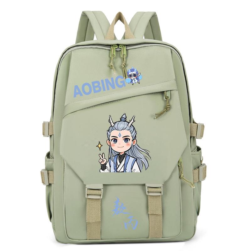 2025 High-value and large-capacity Aobing surrounding Nezha 2 printing leisure students to reduce the burden of schoolbags and backpacks