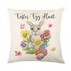 Home Nordic Easter Bunny Pillow Cover Sofa Pillow Bedside Pillow Cover Linen Pillow Cover