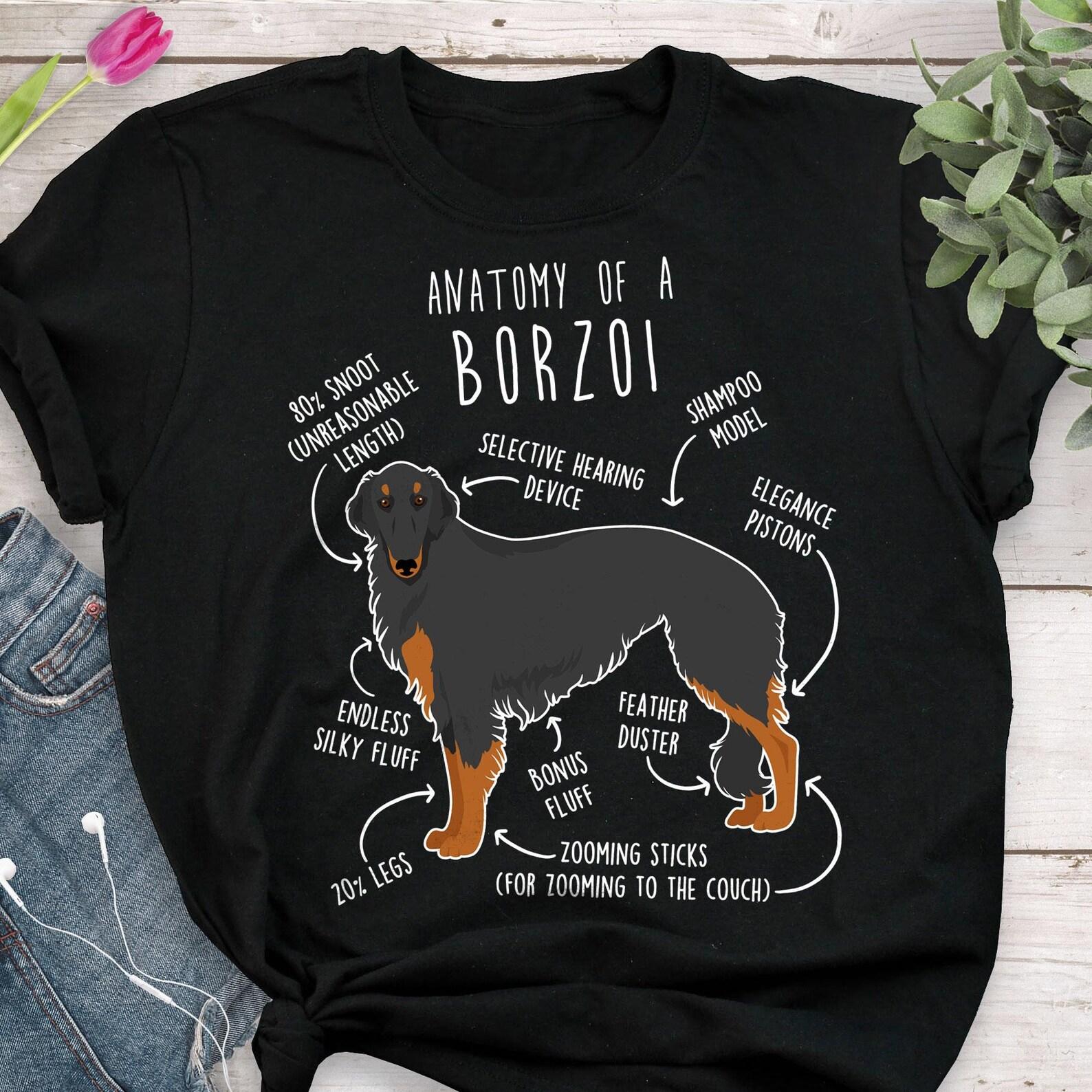 Black and Tan Borzoi Shirt, , , Cute Russian Hunting Sighthound T-shirt, Funny Dog Lover Gift, Pet Tee, Dog Mom Dog Dad 140
