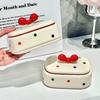 Creative Dopamine Soap Holder Drain Tray White&red Soap Box Dot Bow Soap Tray Home Decoration