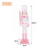 Pink & White Princess Style Wooden Nutcracker Ornament
