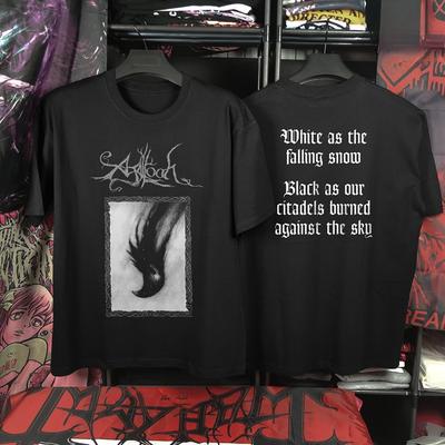 Agalloch Metal Band Cotton T-Shirt Men's Summer Fashion Street Trend Short Sleeve Comfortable Loose Men's and Women's Clothing