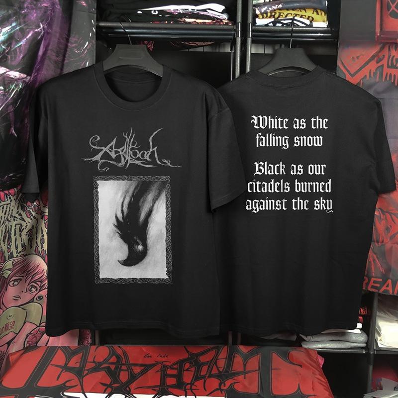 

Agalloch Метал-группа Хлопковая футболка Мужская Летняя Мода Уличный Тренд Короткий Рукав Удобная Свободная Мужская и Женская Одежда 4XL