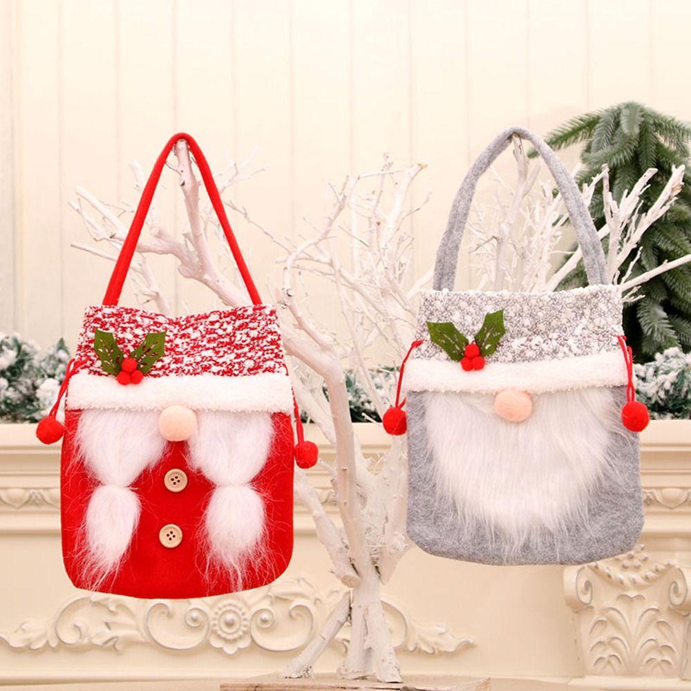 Decorations Large Capacity Christmas Tree Ornaments Storage Bags Kids Candy Bags Christmas Handbags