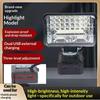 1 Stück 3/4/5/8 Zoll Tragbarer LED-Scheinwerfer Kabellose Handleuchte Kompatibel mit Für 18-V-20-V-Akku Für Außenarbeiten Angeln