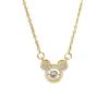 Simple Lively Little Bear Pendant Titanium Steel Clavicle Necklace for Women