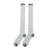 One-Piece Korean Style Polka Dot Silk Mesh Slouch Socks - Women's High Top Thin JK Lolita Calf Socks