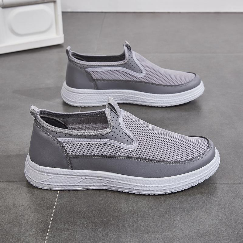 Summer men's mesh cloth shoes medium and soft sole light casual shoes cloth shoes running shoes men