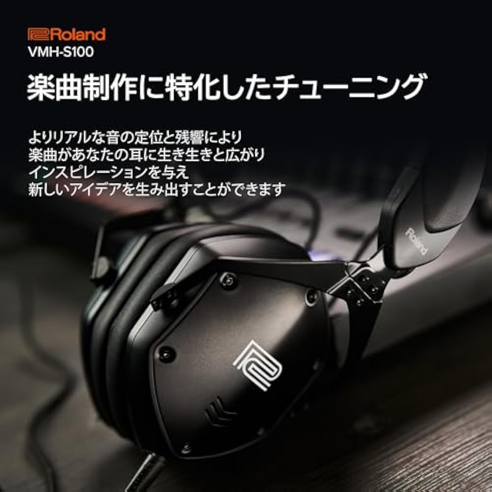 Roland Roland Music Production Headphones VMH-S100 Music Production Hi-Res Compatible Over-ear Mo...