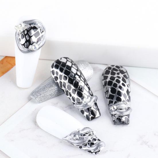 Animal Skin Leopard Design 10Pcs Nail Art Tips Decal Decorative Paper Creative Nail Sticker for Women