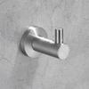 304 Stainless Steel Wall-Mounted Clothes Hook for Bathroom and Entrance - Single Hook for Coats, Hats, and Clothing