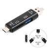 5 in 1 Usb 3.1 Card Reader High Speed SD TF Micro SD Card Reader Type C USB C Micro USB Memory OTG Card External Reader Adapter