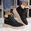 Order A Size Up Women's Winter Snow Boots with Plush Inner Lining and Thick Soles for Comfort and Versatility