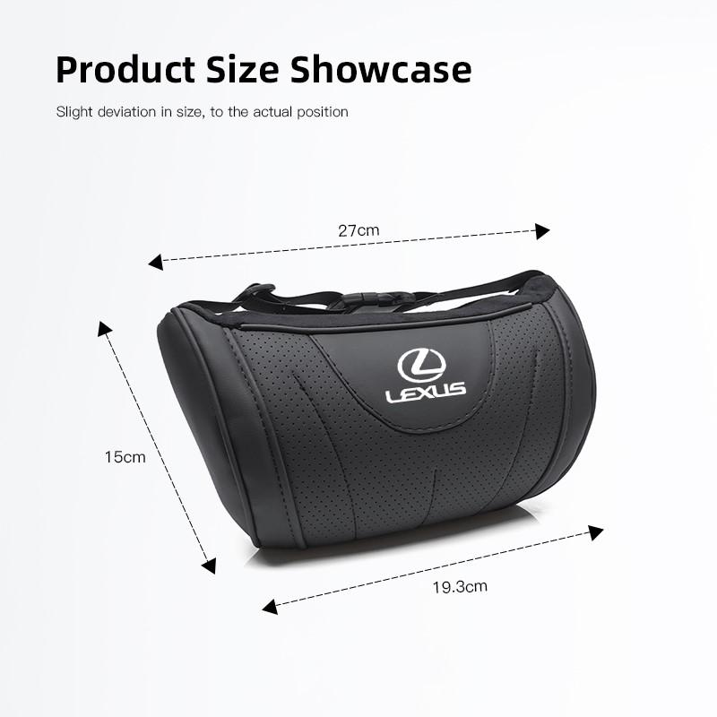 lexus Car Neck Pillow Leather Breathable Soft Headrest Interior Accessories For Lexus CT ES GS NX IS250 CT200h IS300h ES300h