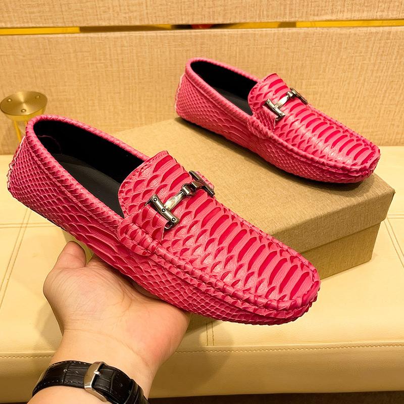 Fashion Leather Men's Casual Shoes Luxury Brand Mens Loafers Slip On Driving Shoes All-match Men Flats Fashion Men Designer Dress Shoes