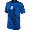 Nike Letter Print Crew Neck Pullover Short Sleeve Retro Sports Football Shirt Men Tops Blue DN0637-453