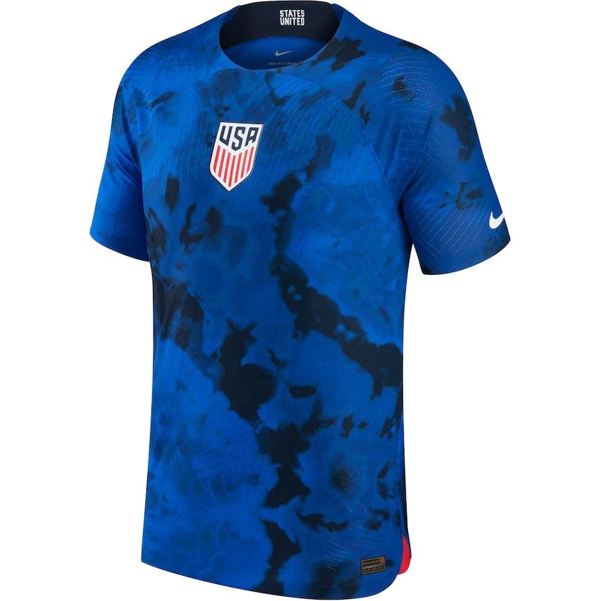 Nike Letter Print Crew Neck Pullover Short Sleeve Retro Sports Football Shirt Men Tops Blue DN0637-453