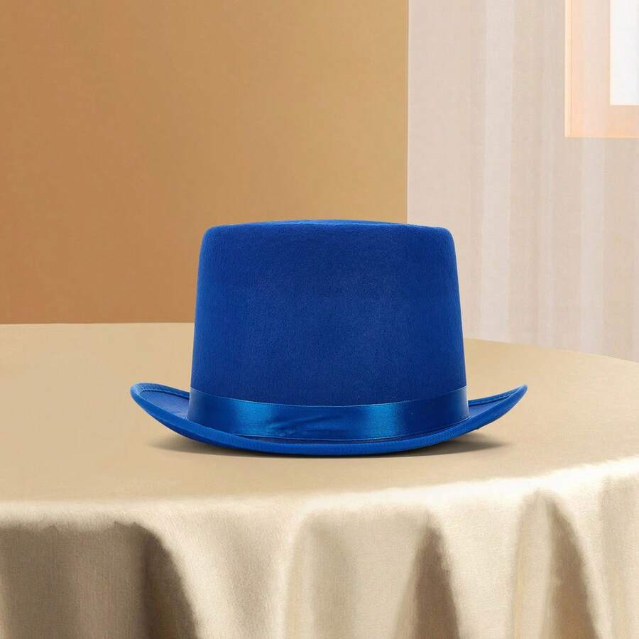 Classic White Top Hat For Adults Costume Magician Party Formal Wear