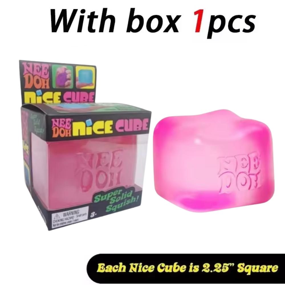 Schylling Nice Cube Fidget Hračka na mačkání Squishy Pomalý odskok Senzorická Úleva od stresu Proti úzkosti pro Děti Dospělé ADHD