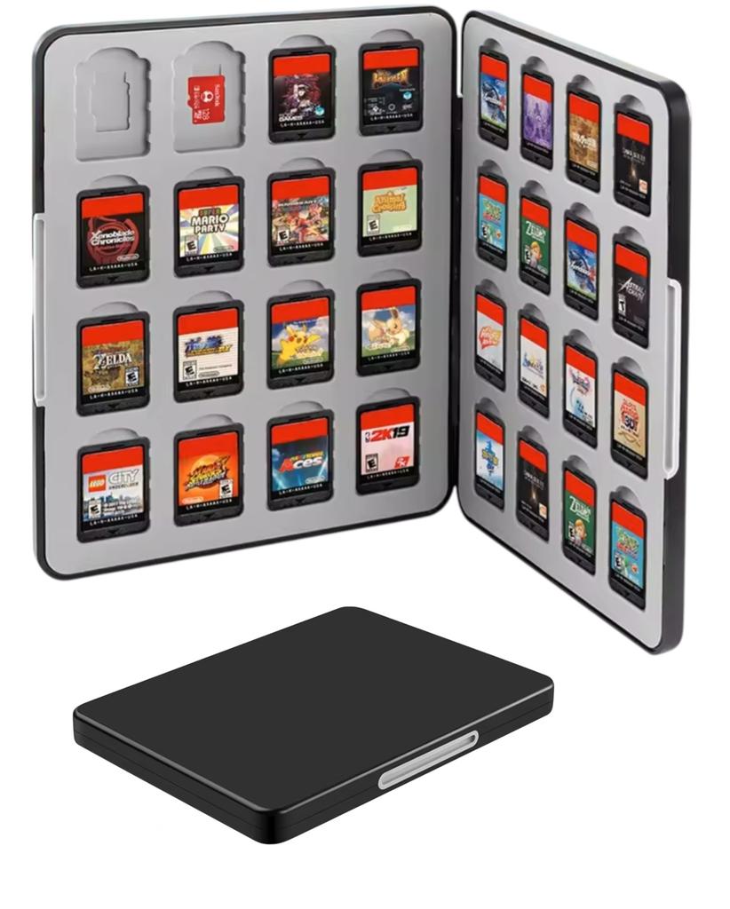Nintendo Switch 1/2 Game Cartridge and SD Card Case with 24 Slots