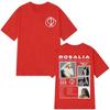 Rosalía LUX Album Tour 2026 Stampa T-Shirt Unisex Girocollo Unisex 100% Cotone Manica Corta Y2k Oversize Tee Regali per Fan Merchandising Concerto