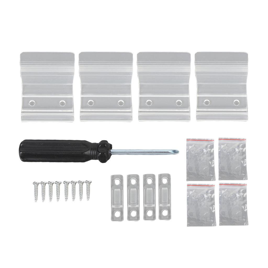 4Pcs RV Sliding Mirror Door Latch Deformation Proof Enhanced Safety Mirror Closet Door Latch Catch for Campervan