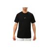 Asics Logo Print Round Neck Casual Sports Short Sleeve T-Shirt Men T-Shirts Black 2121A144-001