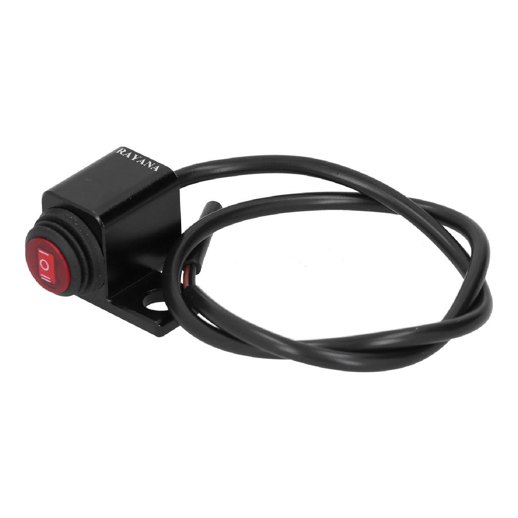 Waterproof Handlebar Switch Headlight Fog Lamp ONOFFON Button for Motorcycle ATV with 0.4in Mounting Hole(Right Side )