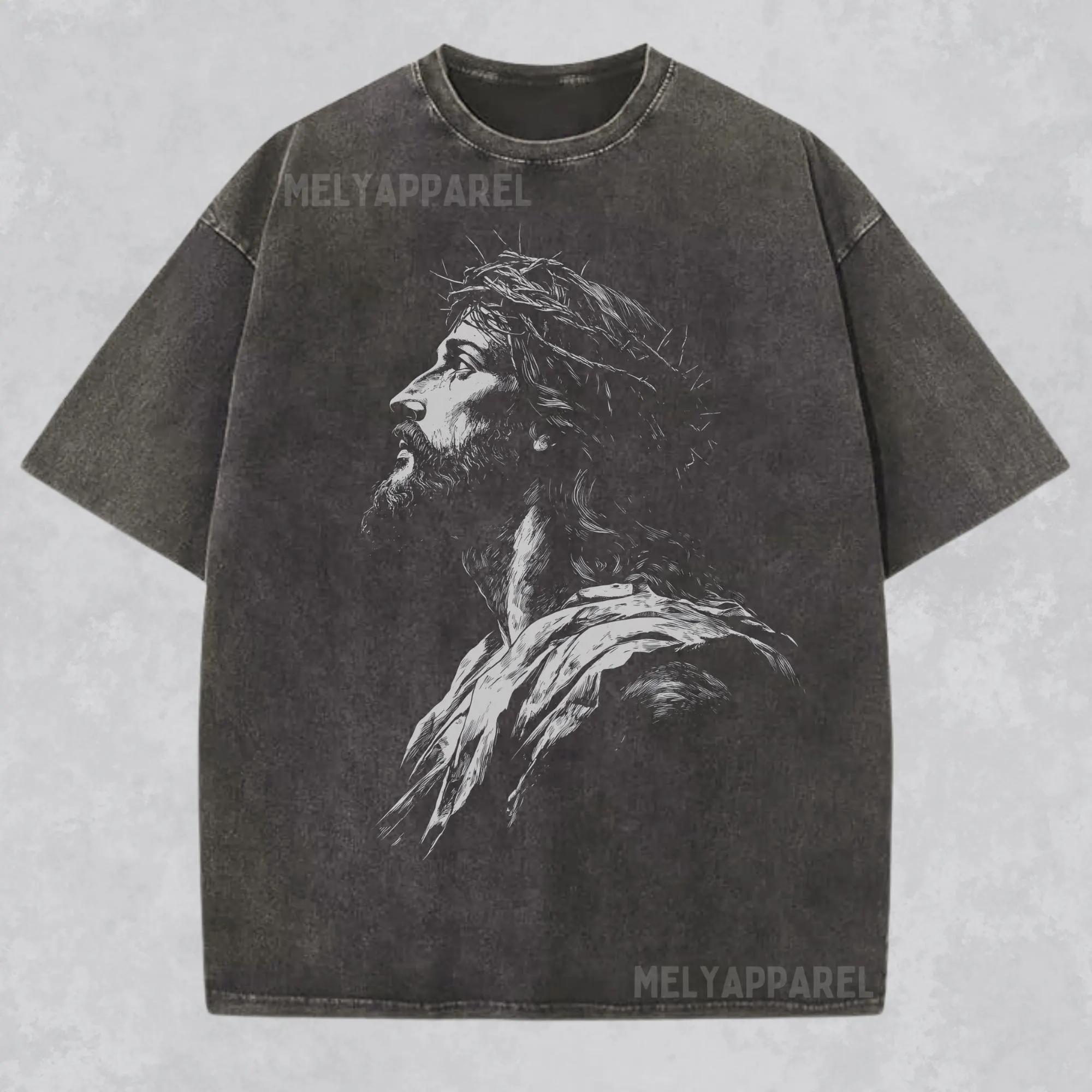 

Jesus Shirt Christian Streetwear Religious Gift for Him or Her Faith Apparel Comfort Colors Unisex Tee Jesus Christ Church Wear S