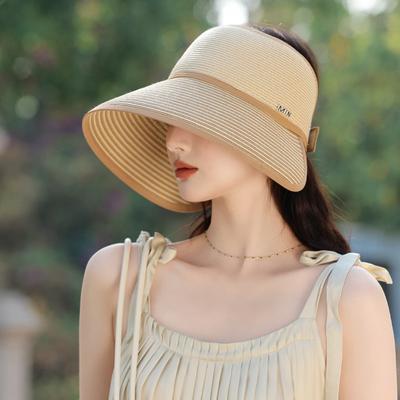 Summer New Hat Women's Straw Sun Hat High-end Raffia Big Brim Sun Hat Breathable Hat