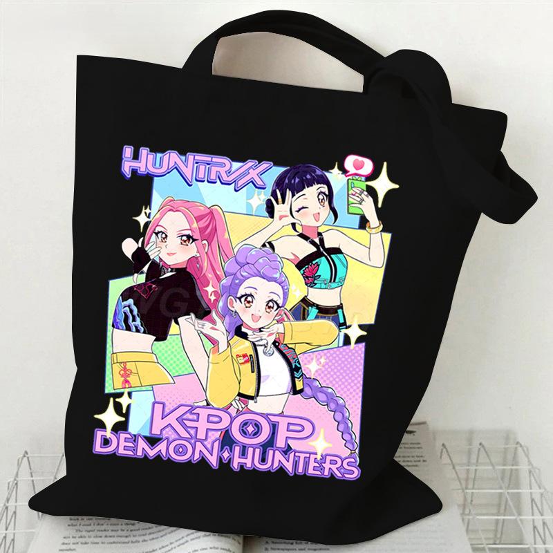 Witch Hunters Peripheral Fashion Shoulder Bag Women's Large Capacity Student Canvas Bag Work Commuter Tote Bag